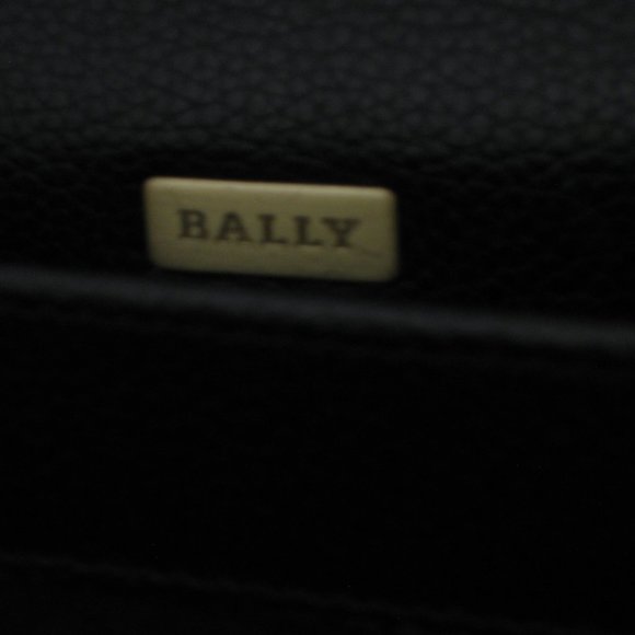 *Authentic* Bally Bags l Men's Classic Briefcase Genuine Leather Pebbled Black - Picture 11 of 16
